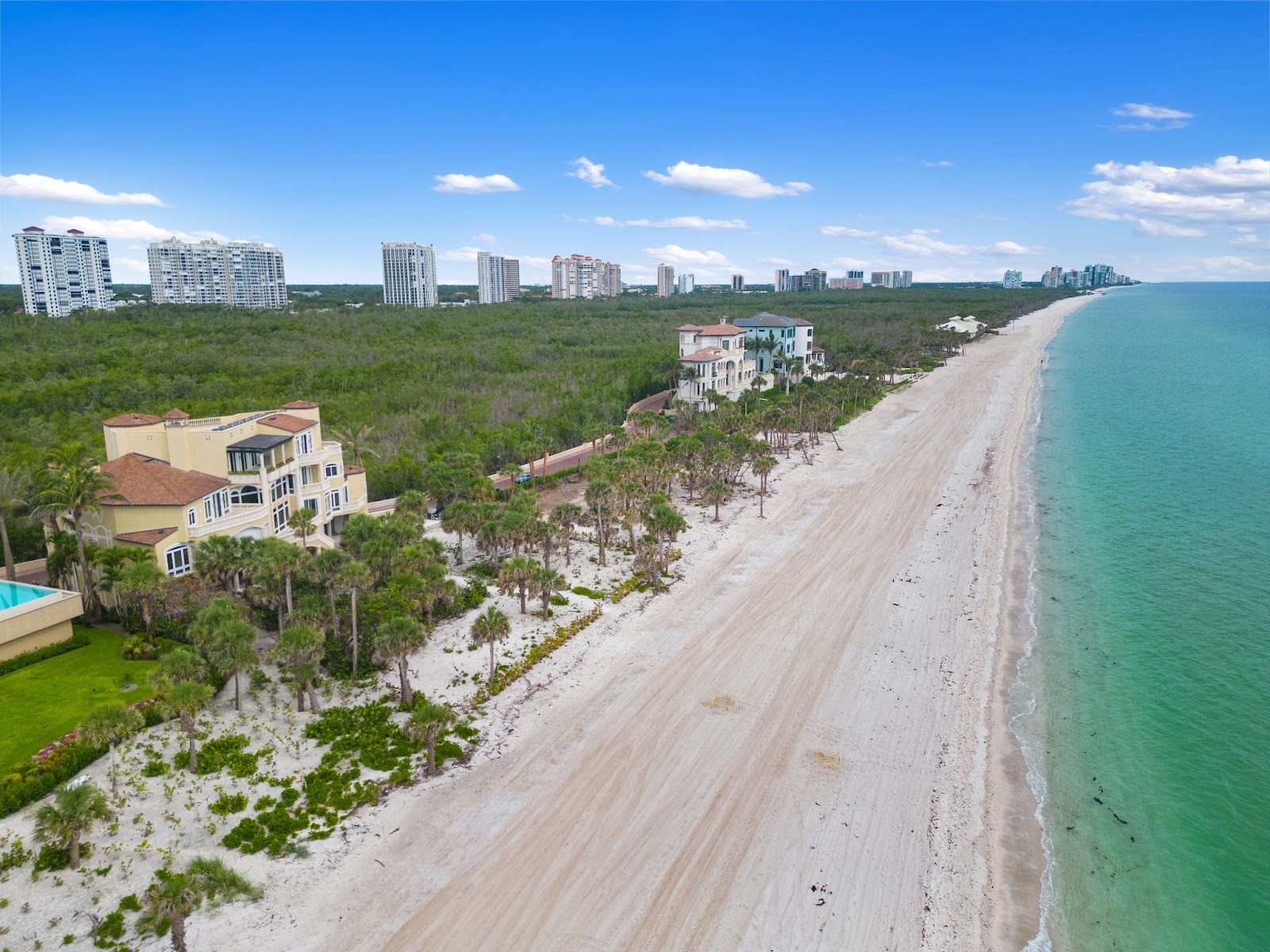 Hurricane restoration on a Florida beach.
